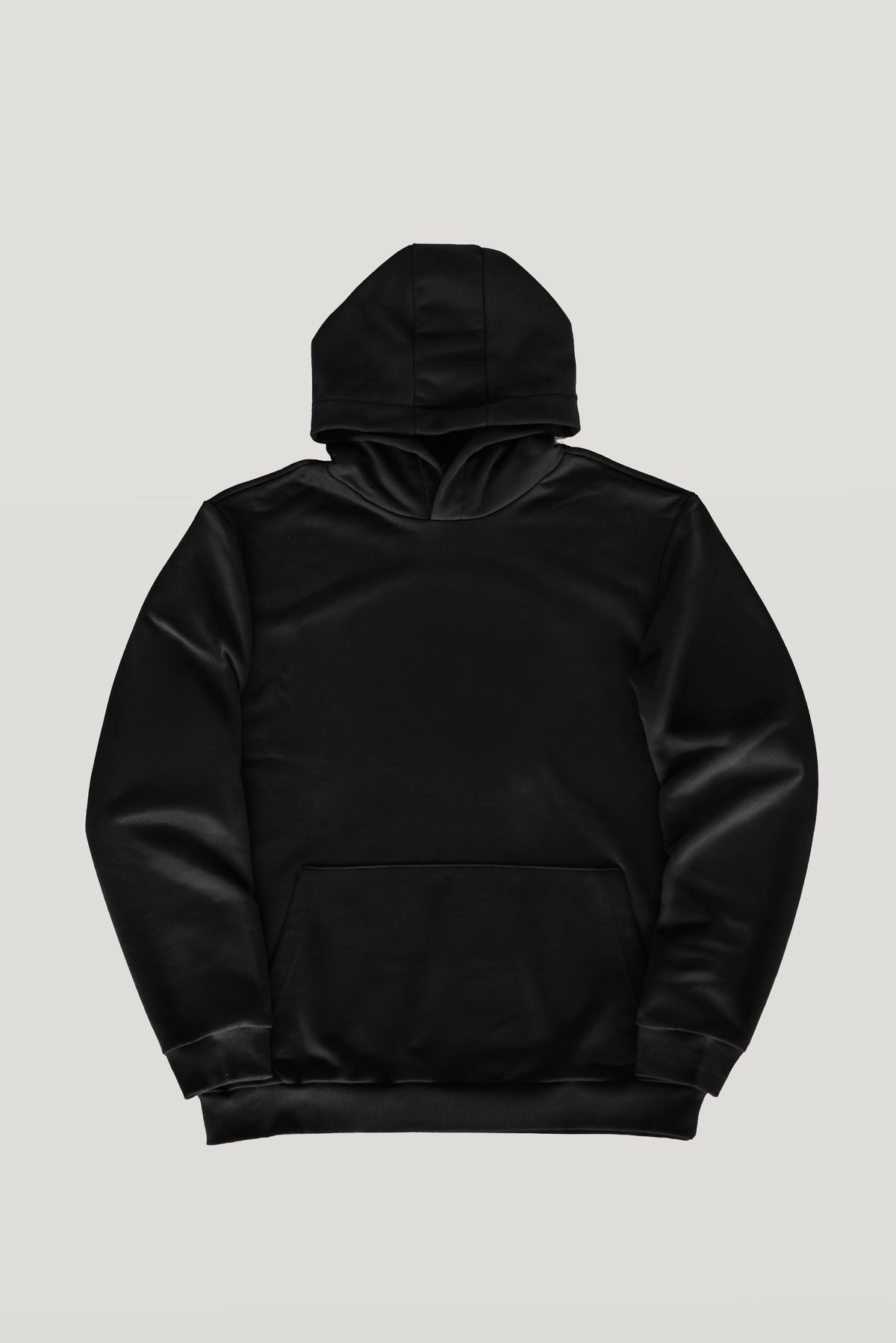 Black Le Butin8 Believe hoodie, front flat lay